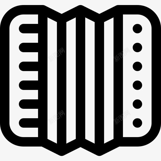 手风琴音乐商店10线性图标svg_新图网 https://ixintu.com 手风琴 线性 音乐商店10