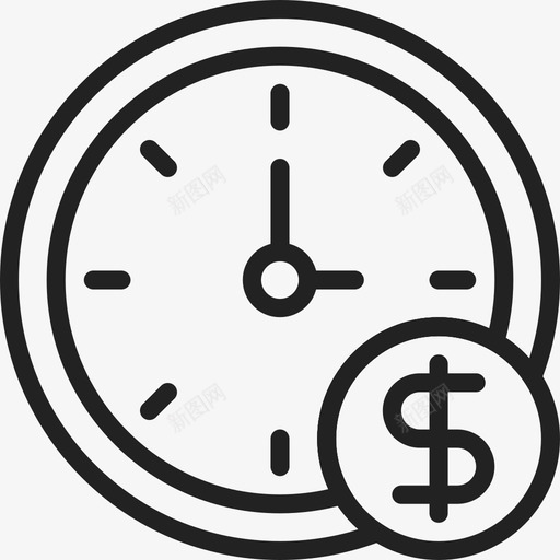 挂钟基本要求11线性图标svg_新图网 https://ixintu.com 基本要求11 挂钟 线性
