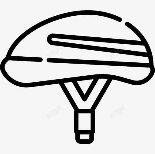 头盔积极生活方式9直线型图标svg_新图网 https://ixintu.com 头盔 直线型 积极生活方式9