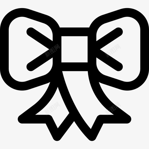 蝴蝶结服装派对6直系图标svg_新图网 https://ixintu.com 服装派对6 直系 蝴蝶结