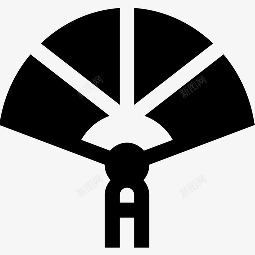 纸扇如图2所示已填充图标svg_新图网 https://ixintu.com 如图2所示 已填充 纸扇
