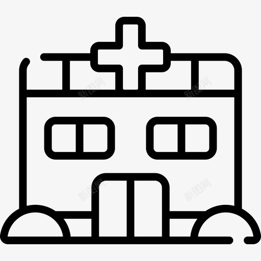 医院急救服务7直线图标svg_新图网 https://ixintu.com 医院 急救服务7 直线