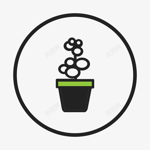 植物环境绿色植物图标svg_新图网 https://ixintu.com 叶子 植物 环境 盆栽 绿色植物