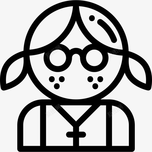 书呆子书呆子5直系人图标svg_新图网 https://ixintu.com 书呆子 书呆子5 直系人