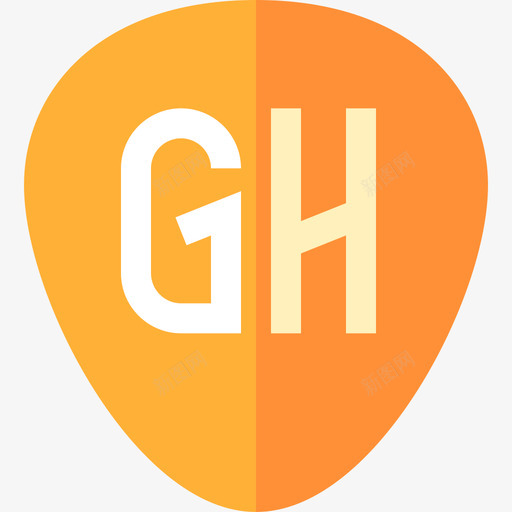 吉他英雄视频游戏标志4扁平图标svg_新图网 https://ixintu.com 吉他英雄 扁平 视频游戏标志4