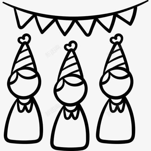 派对人士68岁生日黑人图标svg_新图网 https://ixintu.com 68岁生日 派对人士 黑人