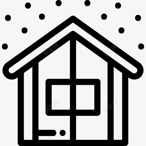 船舱冬季自然线性图标svg_新图网 https://ixintu.com 冬季自然 线性 船舱