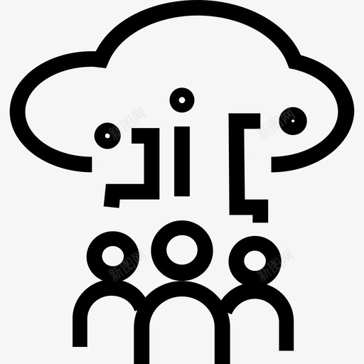用户数据分析2线性图标svg_新图网 https://ixintu.com 数据分析2 用户 线性