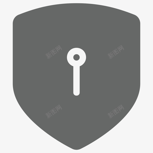 盾牌-锁svg_新图网 https://ixintu.com 盾牌-锁 填充