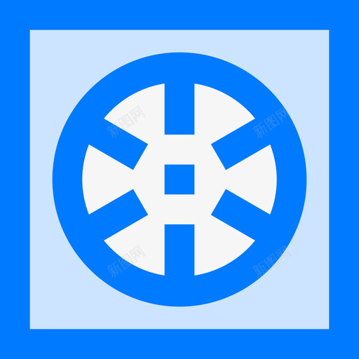 风扇浴室15蓝色图标svg_新图网 https://ixintu.com 浴室15 蓝色 风扇