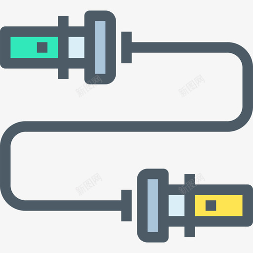 跳跃健身健康图标svg_新图网 https://ixintu.com 健康 健身 线条色彩 跳跃
