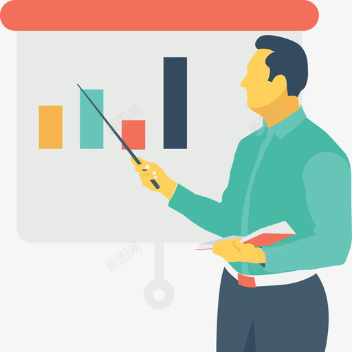 演示人平面图标svg_新图网 https://ixintu.com 人 平面 演示