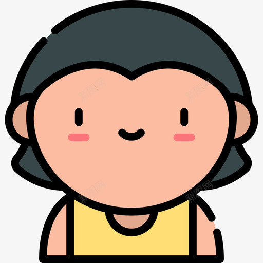 母亲孕妇9岁直系肤色图标svg_新图网 https://ixintu.com 孕妇9岁 母亲 直系肤色