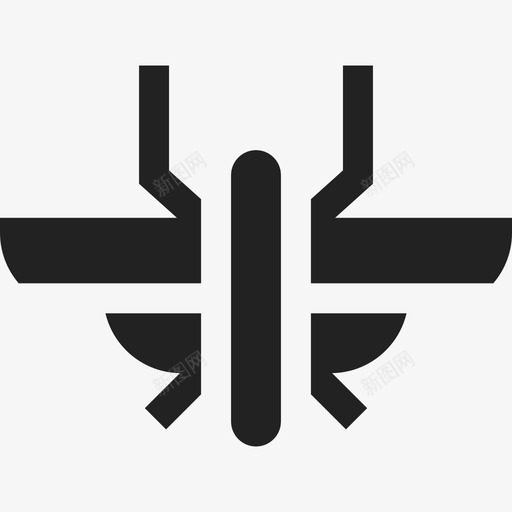蛾子昆虫16填充图标svg_新图网 https://ixintu.com 填充 昆虫16 蛾子