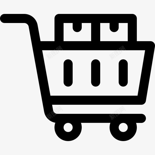 购物车营销SEO13线性图标svg_新图网 https://ixintu.com 线性 营销SEO13 购物车
