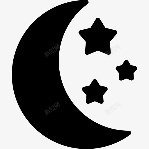 月亮沉睡4充满图标svg_新图网 https://ixintu.com 充满 月亮 沉睡4