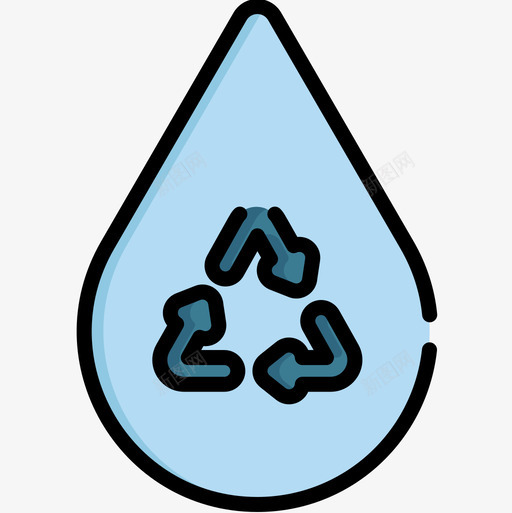 节约用水循环使用10线性颜色图标svg_新图网 https://ixintu.com 循环使用10 线性颜色 节约用水
