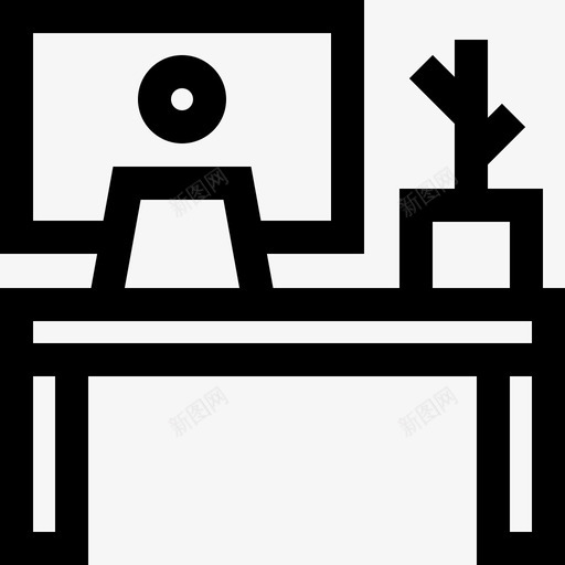 工作台工作区6线性图标svg_新图网 https://ixintu.com 工作区6 工作台 线性