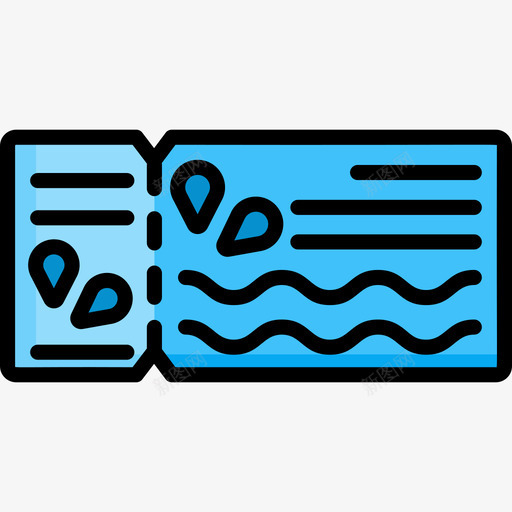 门票水上乐园7线颜色图标svg_新图网 https://ixintu.com 水上乐园7 线颜色 门票