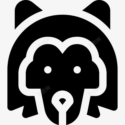 狼野生动物3填充图标svg_新图网 https://ixintu.com 填充 狼 野生动物3