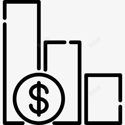 损失金钱46线性图标svg_新图网 https://ixintu.com 损失 线性 金钱46