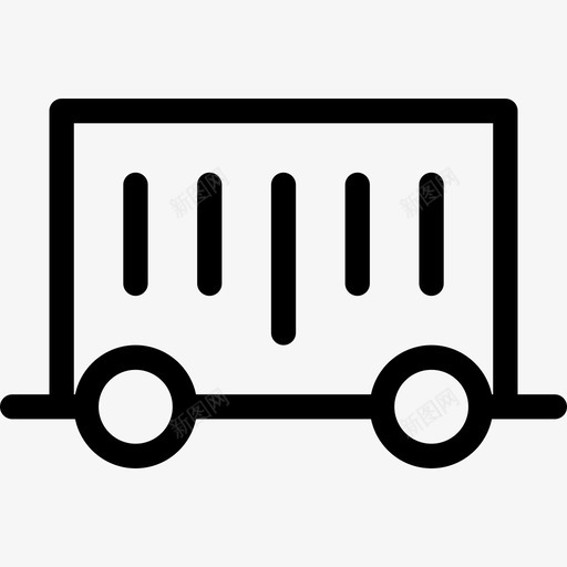 货车物流27直线型图标svg_新图网 https://ixintu.com 物流27 直线型 货车