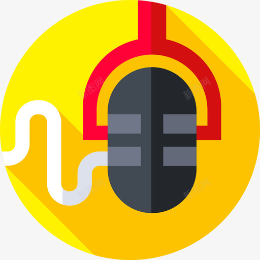 麦克风音频和视频版本扁平图标svg_新图网 https://ixintu.com 扁平 音频和视频版本 麦克风
