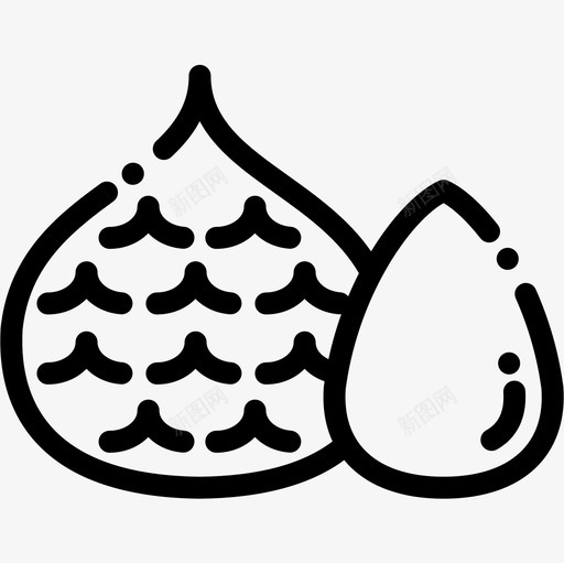 水果水果蔬菜10线性图标svg_新图网 https://ixintu.com 水果 水果蔬菜10 线性