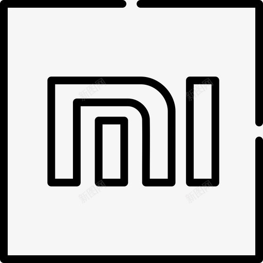 小米科技标识3直线型图标svg_新图网 https://ixintu.com 小米 小米商城 直线型 科技标识3