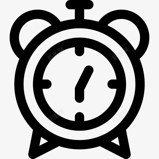 闹钟大学4线性图标svg_新图网 https://ixintu.com 大学4 线性 闹钟