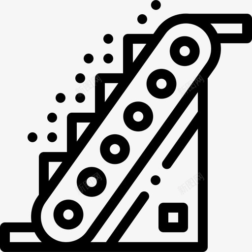 输送机工业过程15线性图标svg_新图网 https://ixintu.com 工业过程15 线性 输送机