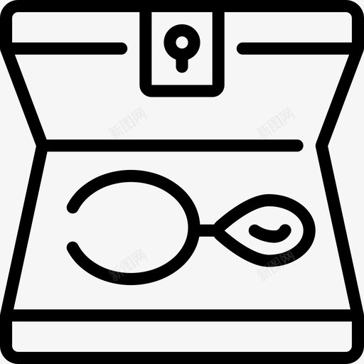 项链珠宝8直线型图标svg_新图网 https://ixintu.com 珠宝8 直线型 项链