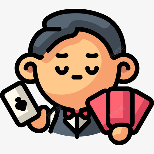 庄家31号赌场线性颜色图标svg_新图网 https://ixintu.com 31号赌场 庄家 线性颜色