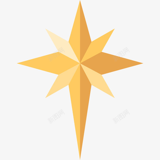 星星圣诞77平的图标svg_新图网 https://ixintu.com 圣诞77 平的 星星