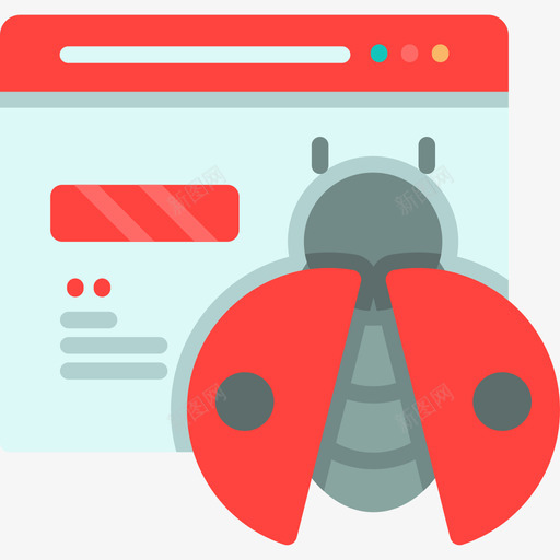 Bugweb开发21平面图标svg_新图网 https://ixintu.com Bug web开发21 平面