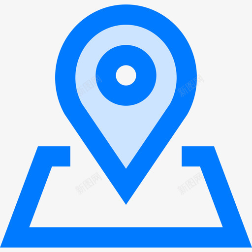 Pin地图和位置4蓝色图标svg_新图网 https://ixintu.com Pin 地图和位置4 蓝色
