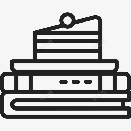 蛋糕咖啡14线性图标svg_新图网 https://ixintu.com 咖啡14 线性 蛋糕