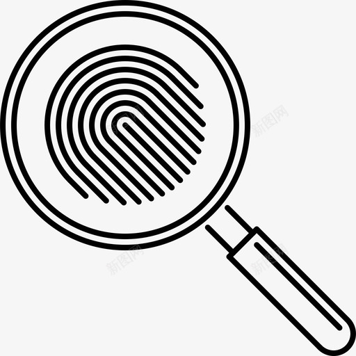 指纹第五定律直线图标svg_新图网 https://ixintu.com 指纹 直线 第五定律