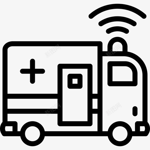 救护车保险3直系图标svg_新图网 https://ixintu.com 保险3 救护车 直系