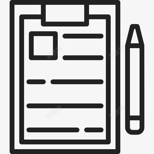 剪贴板office67线性图标svg_新图网 https://ixintu.com office67 剪贴板 线性