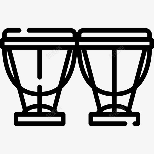 定音鼓乐器11线性图标svg_新图网 https://ixintu.com 乐器11 定音鼓 线性