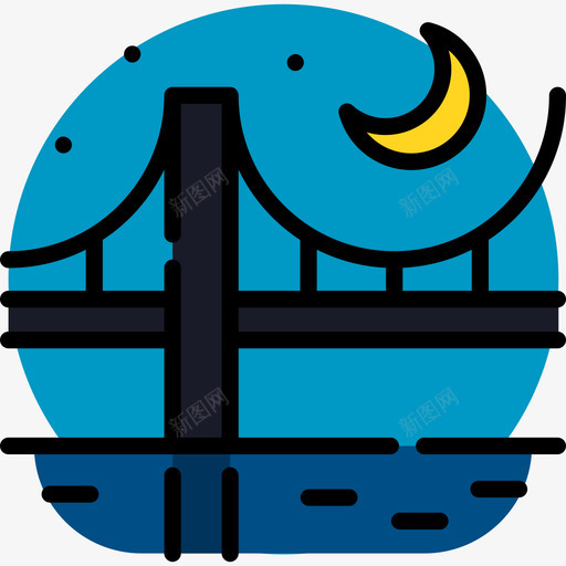 城市景观旅游景点表情符号3线性颜色图标svg_新图网 https://ixintu.com 城市景观 旅游景点表情符号3 线性颜色