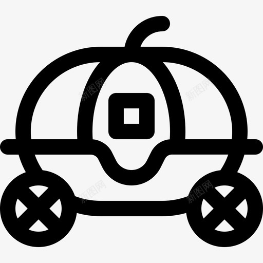灰姑娘马车文学10直系图标svg_新图网 https://ixintu.com 文学10 灰姑娘马车 直系