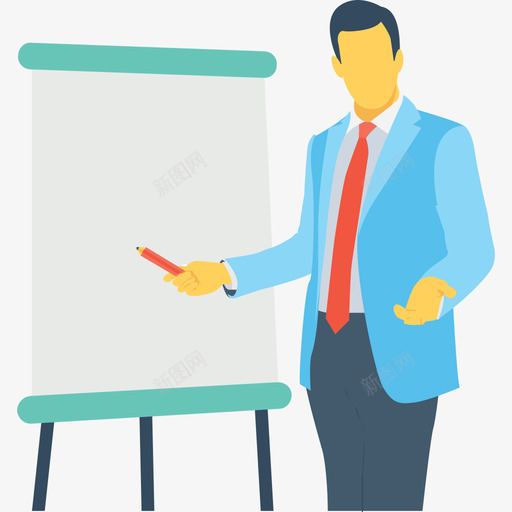 演示人平面图标svg_新图网 https://ixintu.com 人 平面 演示