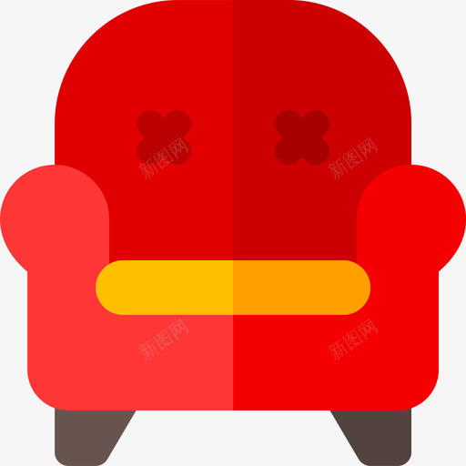 扶手椅床和早餐8间公寓图标svg_新图网 https://ixintu.com 公寓 床和早餐8间 扶手椅