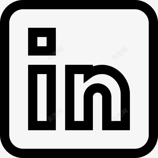 Linkedin社交媒体51直系图标svg_新图网 https://ixintu.com Linkedin 直系 社交媒体51