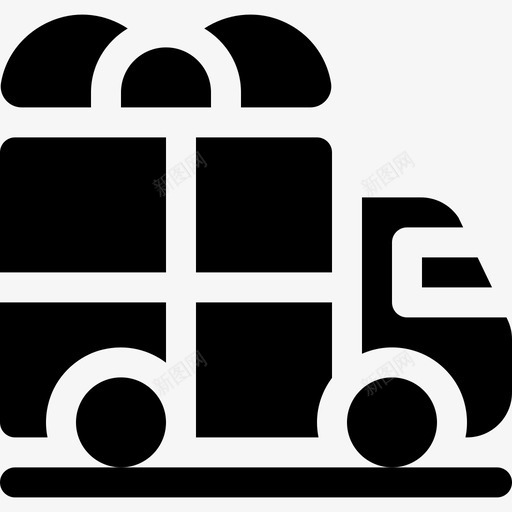 卡车礼物2装满图标svg_新图网 https://ixintu.com 卡车 礼物2 装满