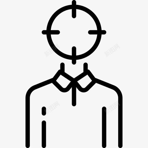 目标人力资源32直线型图标svg_新图网 https://ixintu.com 人力资源32 目标 直线型