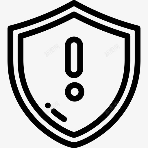 屏蔽数据保护2线性图标svg_新图网 https://ixintu.com 屏蔽 数据保护2 线性
