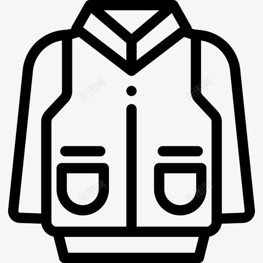 毛衣冬装7直线型图标svg_新图网 https://ixintu.com 冬装7 毛衣 直线型